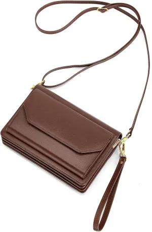 nuoku Purse Small Clutch for Women, Evening Wristlet Handbag, Cute Wallet PU Leather Crossbody