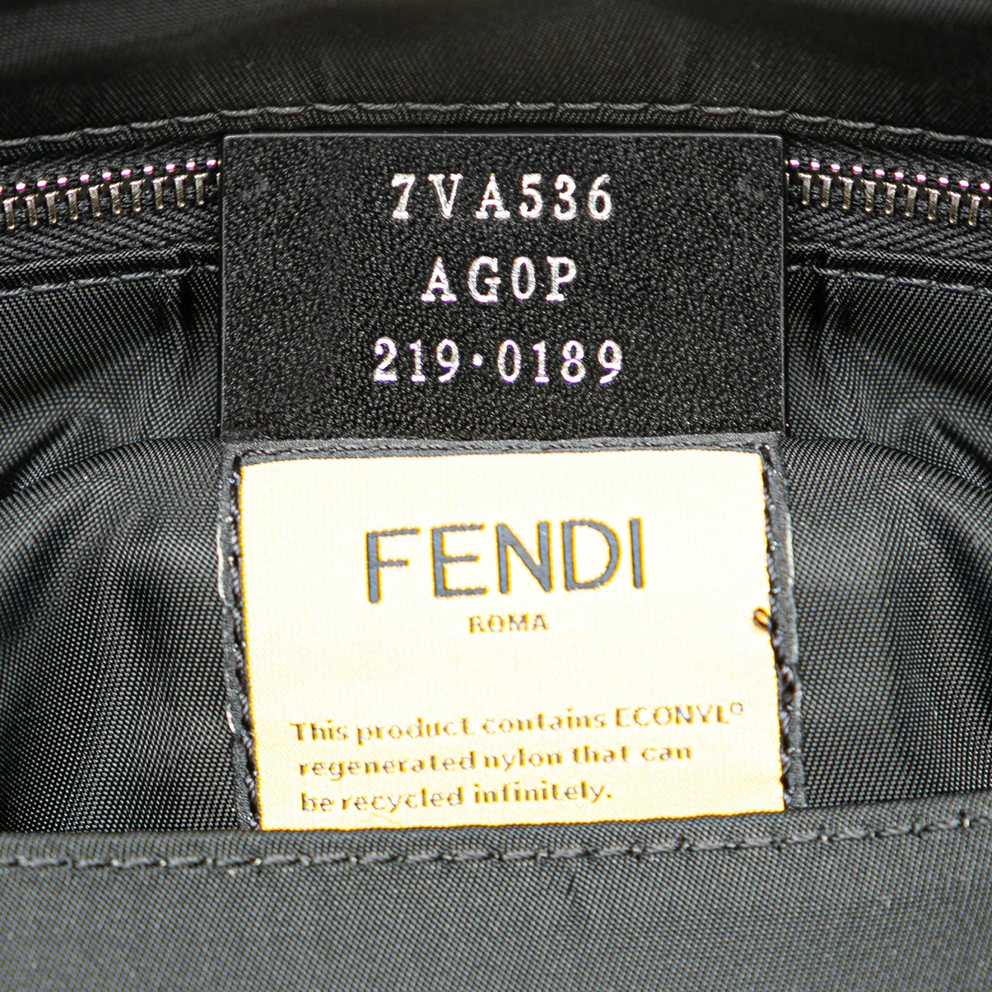 Nylon Baguette Messenger Bag