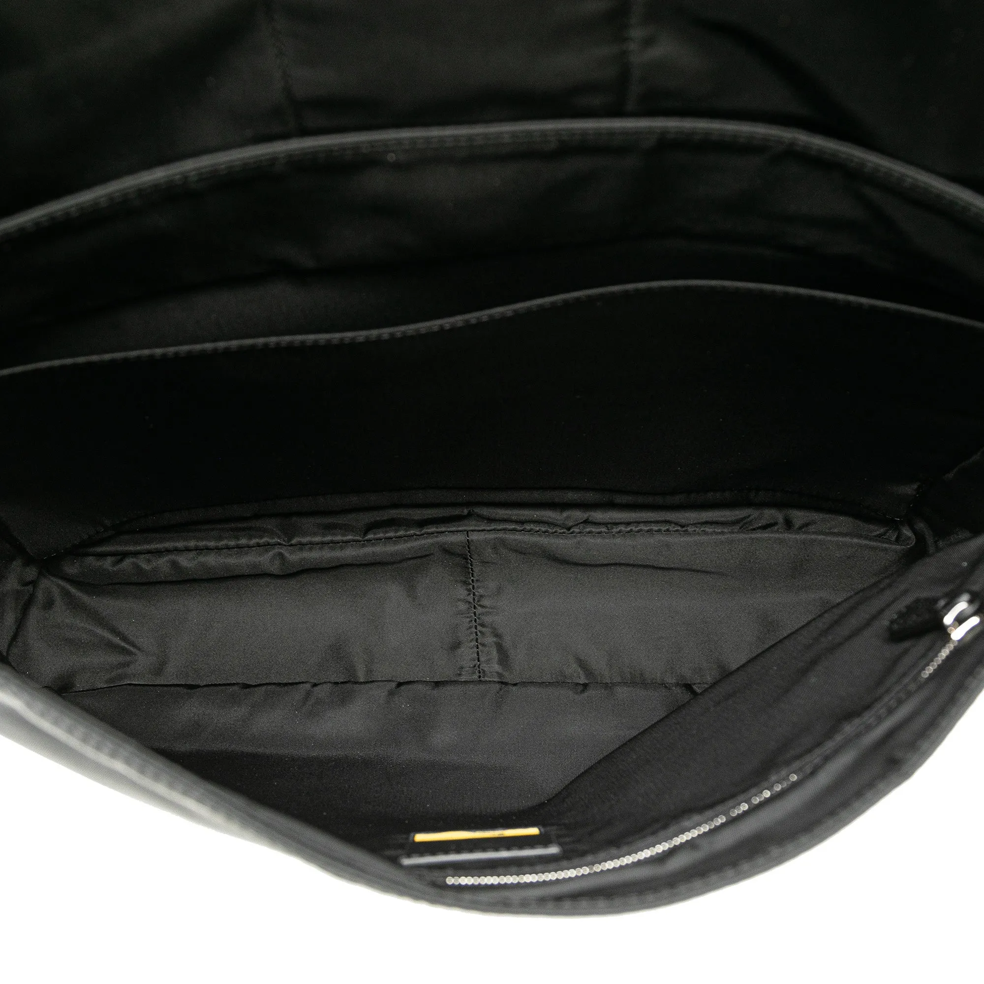Nylon Baguette Messenger Bag