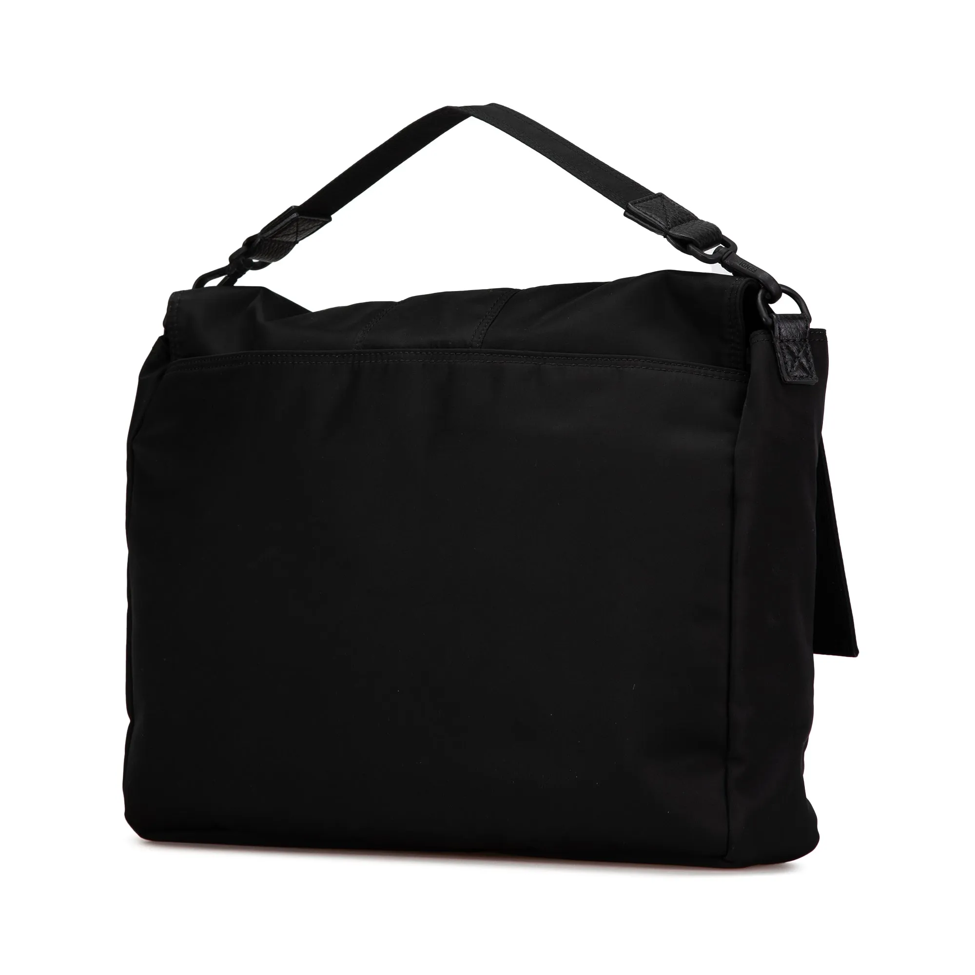 Nylon Baguette Messenger Bag