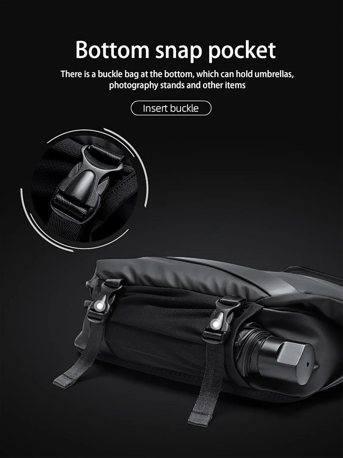 Obsidian shoulder bag, crossbody bag waterproof anti-theft crossbody bag, men's travel work outdoor shoulder bag