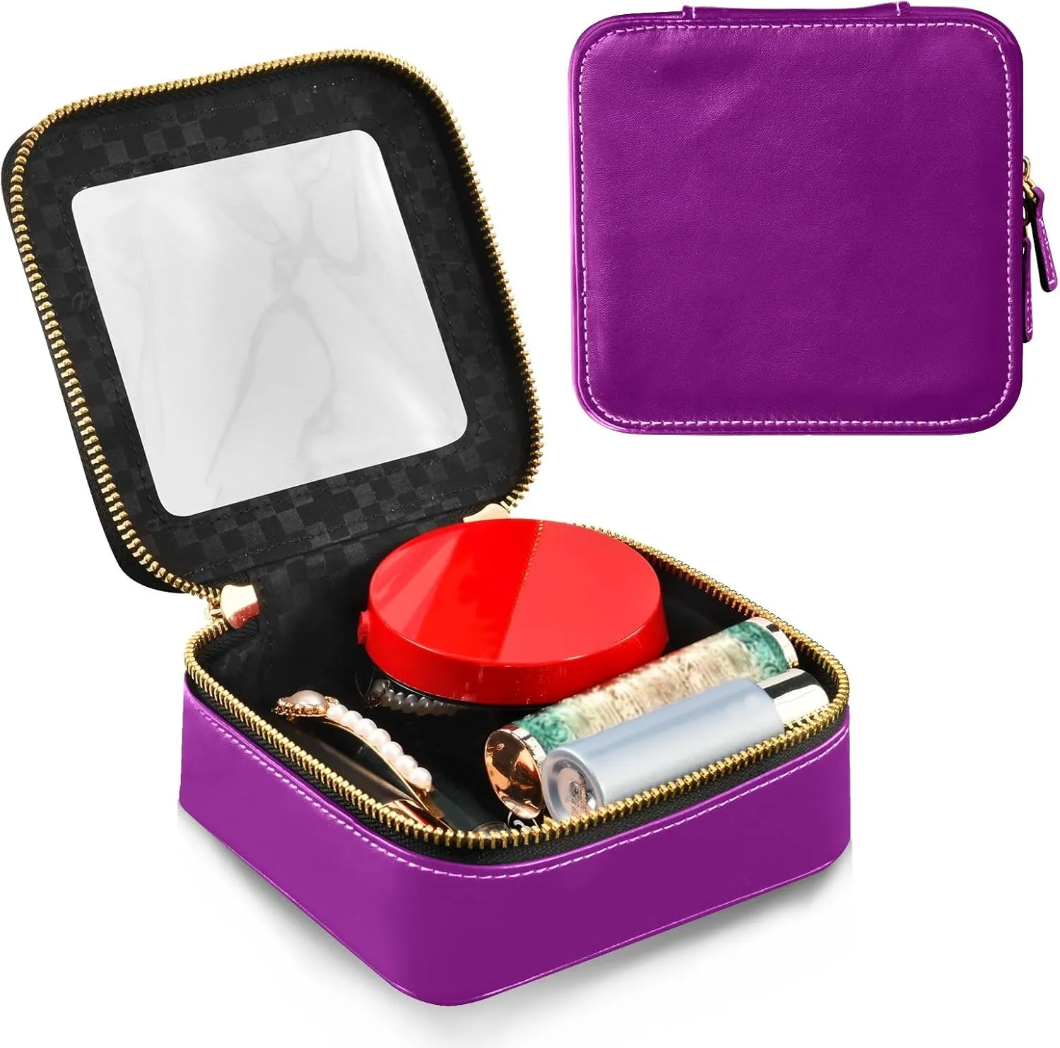 ODAWA Patriarch Clear Toiletry Bag Transparent Toiletry Bag with Zipper Makeup Bag for Women Men