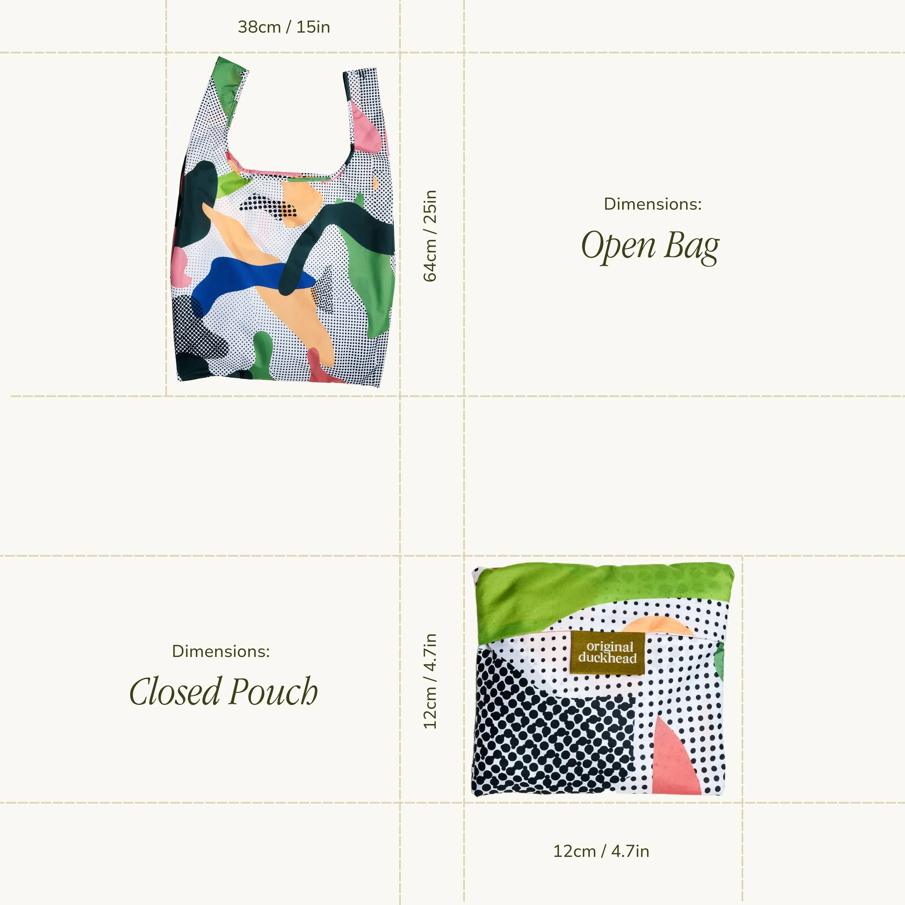 Original Duckhead UK - NEW! Dots Eco-Friendly Reusable Tote Bag