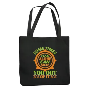 Overcome Fear with Roller Coaster Themed Gifts for Adults and Teens Navy Black Multicolor Canvas Tote Bag