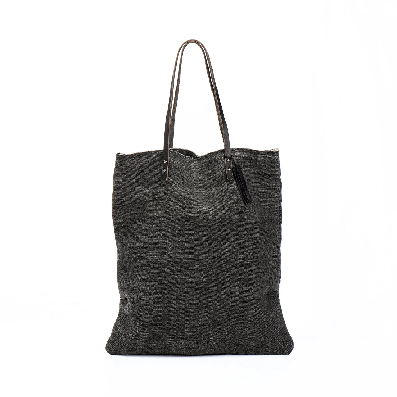 Oversize Grey Canvas Tote
