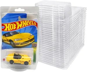 Pack of 12 Protector Packs Compatible for Hot Wheels & Matchbox Mainline Car Clamshell Cases Car Display Durable Shields Blister Pack Storage Covers