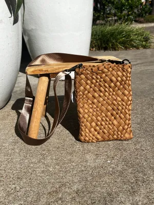 Parker & Hyde - Camel Woven Mini Messenger