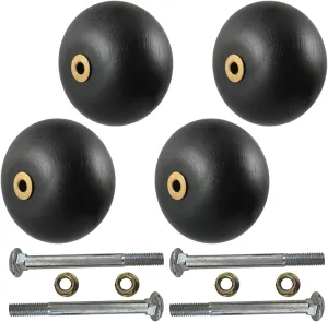 Parts 4 Outdoor Aftermarket Deck Wheels with Hardware 4Pk for Scag Cheetah Cougar 481632 04003-26