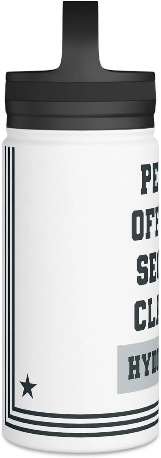Petty Officer Second Class's Hydration: Insulated Water Bottle – Stainless Steel, Handle Lid, Military Gift, 12oz, 18oz, 32oz