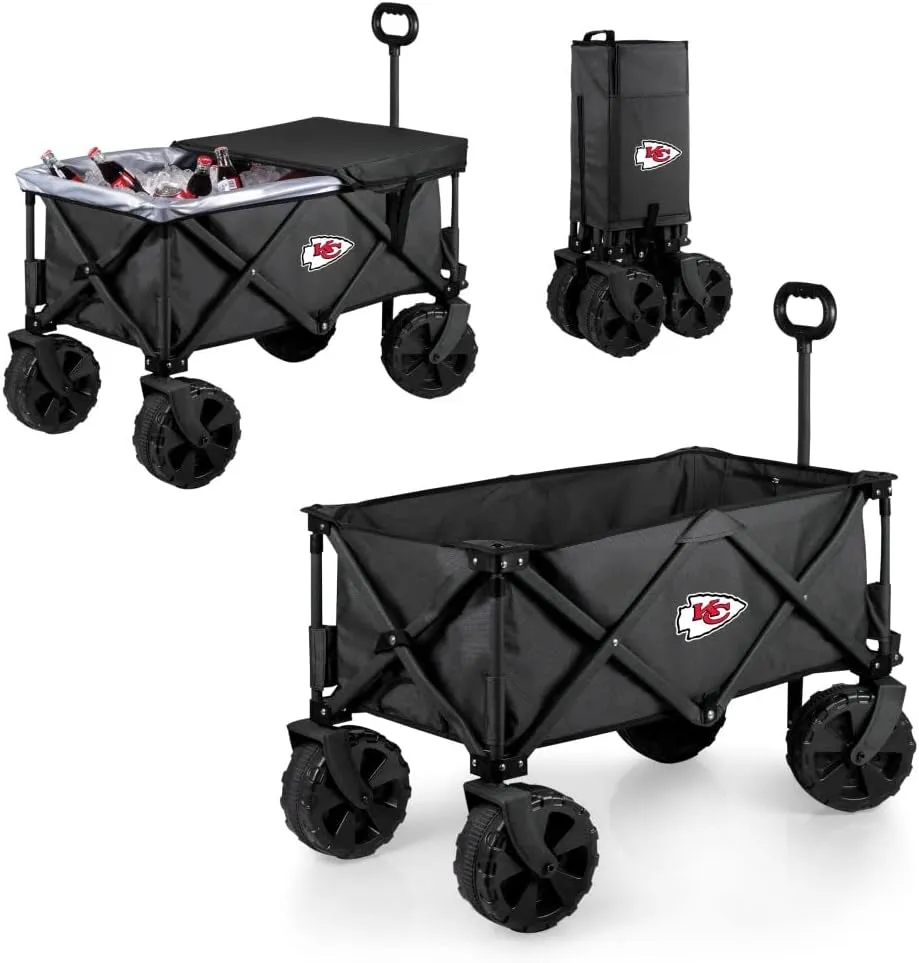 PICNIC TIME NFL Adventure Wagon Elite All-Terrain Portable Utility Wagon