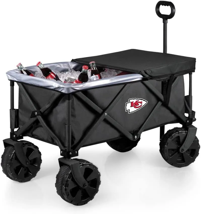 PICNIC TIME NFL Adventure Wagon Elite All-Terrain Portable Utility Wagon
