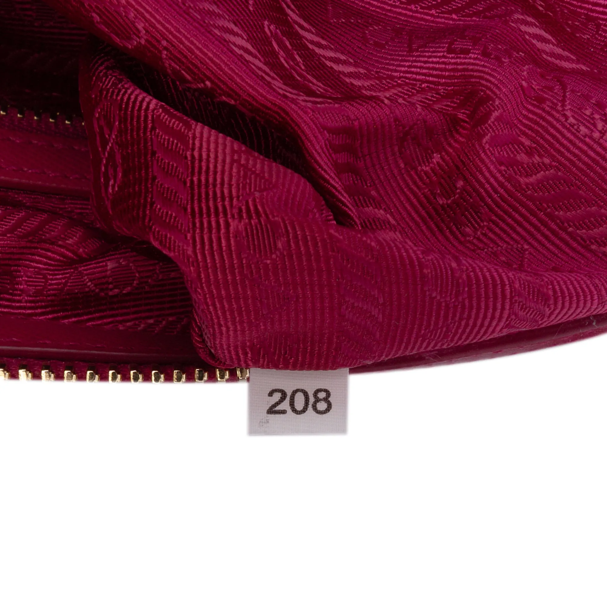 Pink Prada Saffiano Trimmed Tessuto Satchel