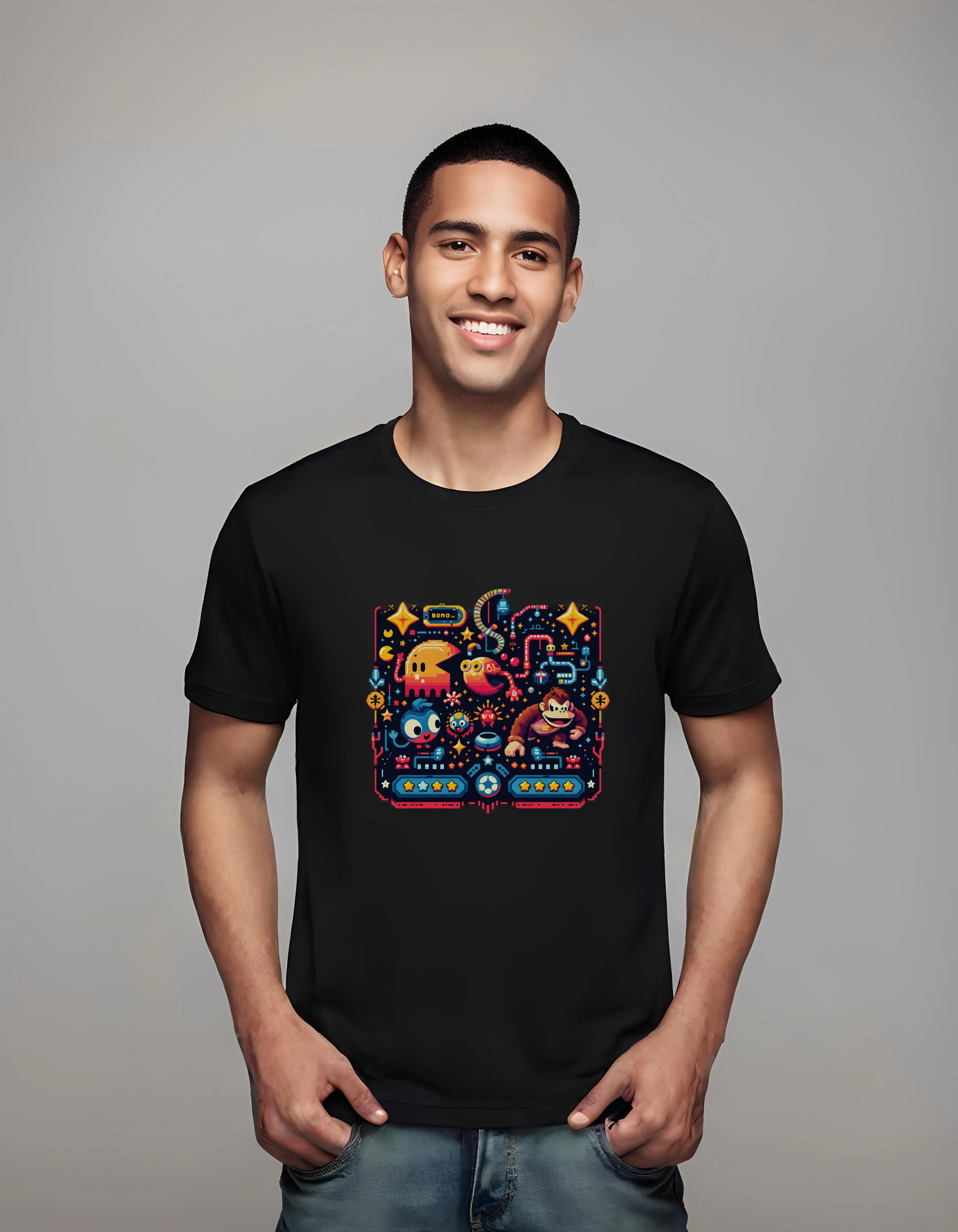 Pixelated Arcade Heroes | Classic T-Shirt (Unisex)