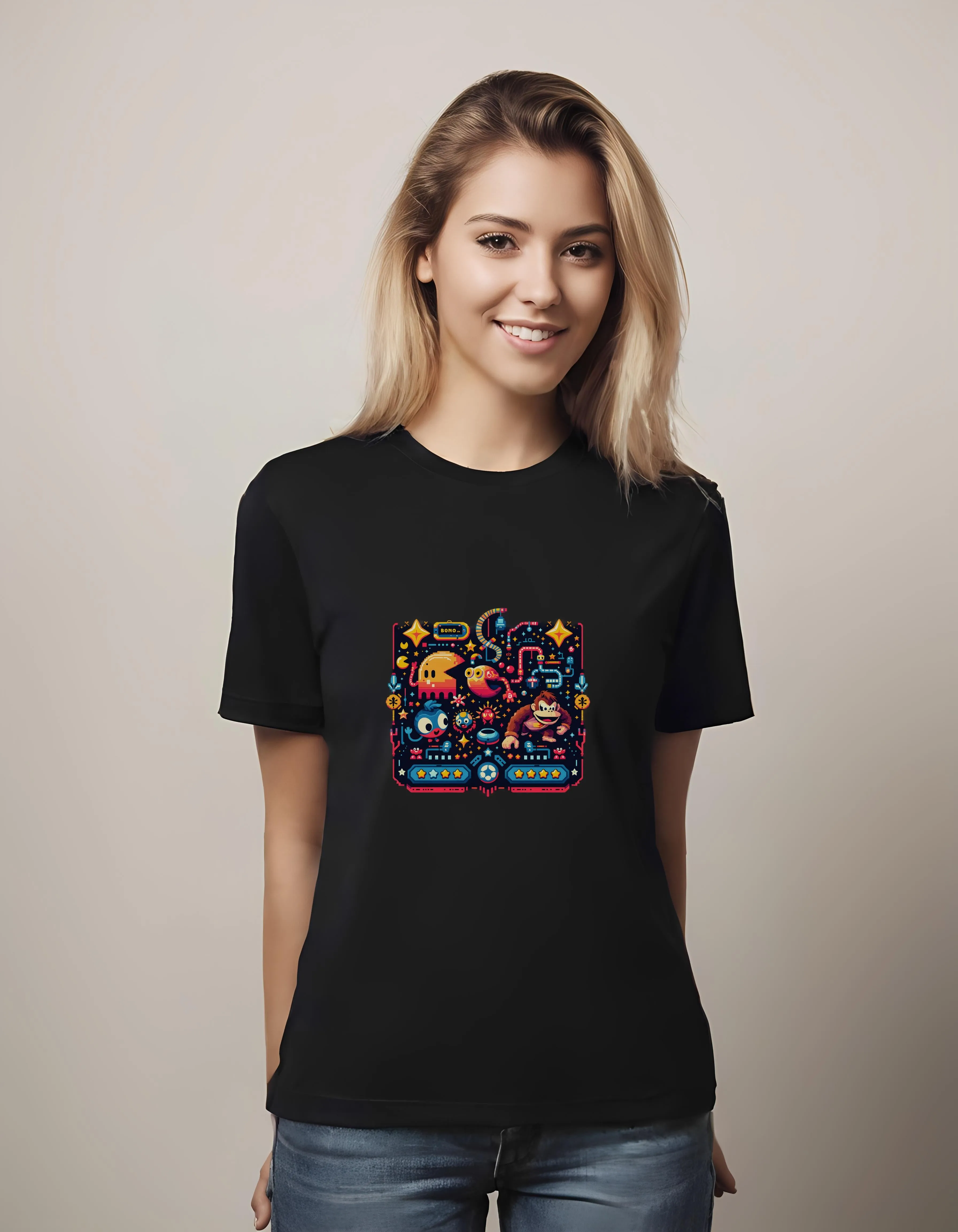 Pixelated Arcade Heroes | Classic T-Shirt (Unisex)