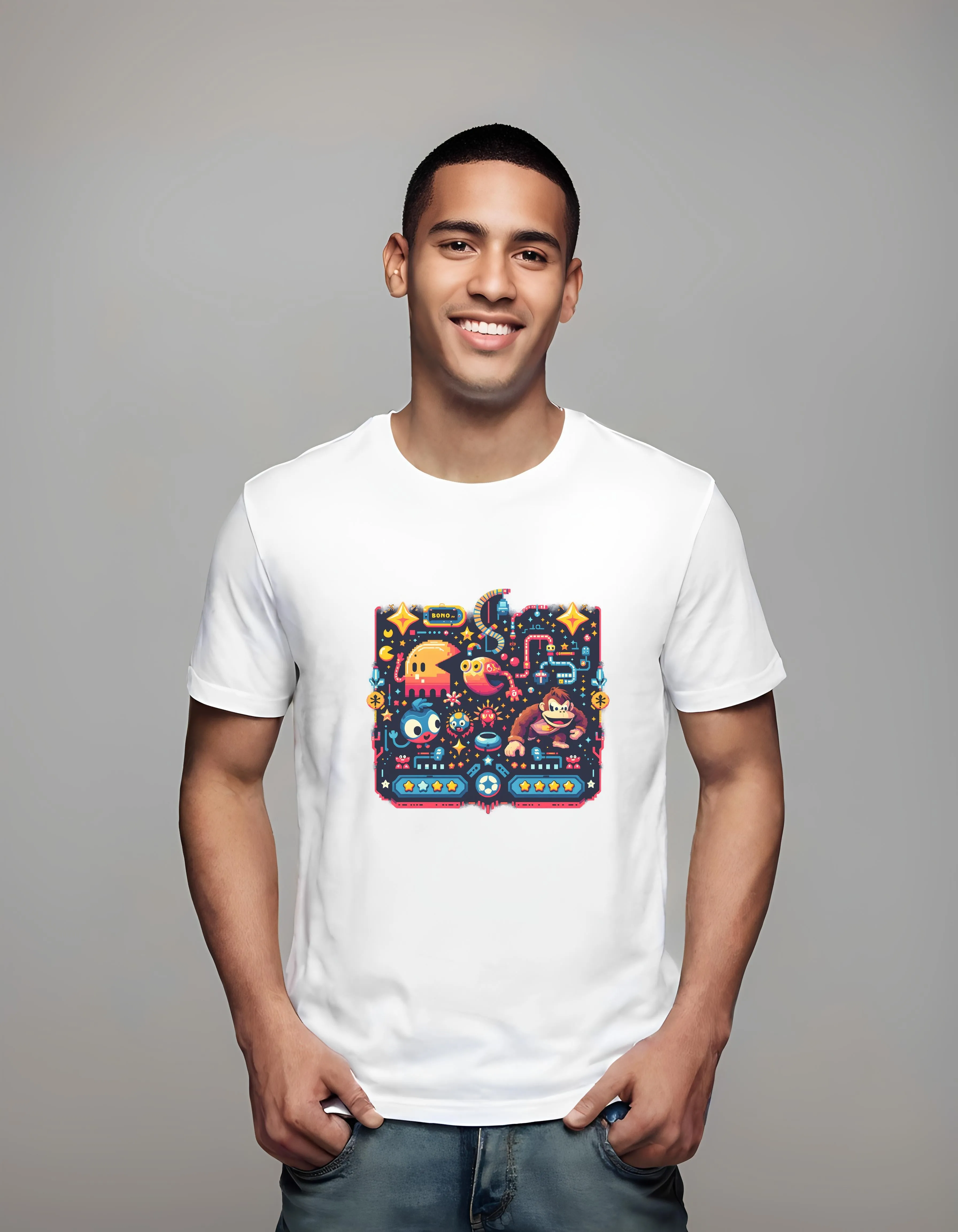 Pixelated Arcade Heroes | Classic T-Shirt (Unisex)