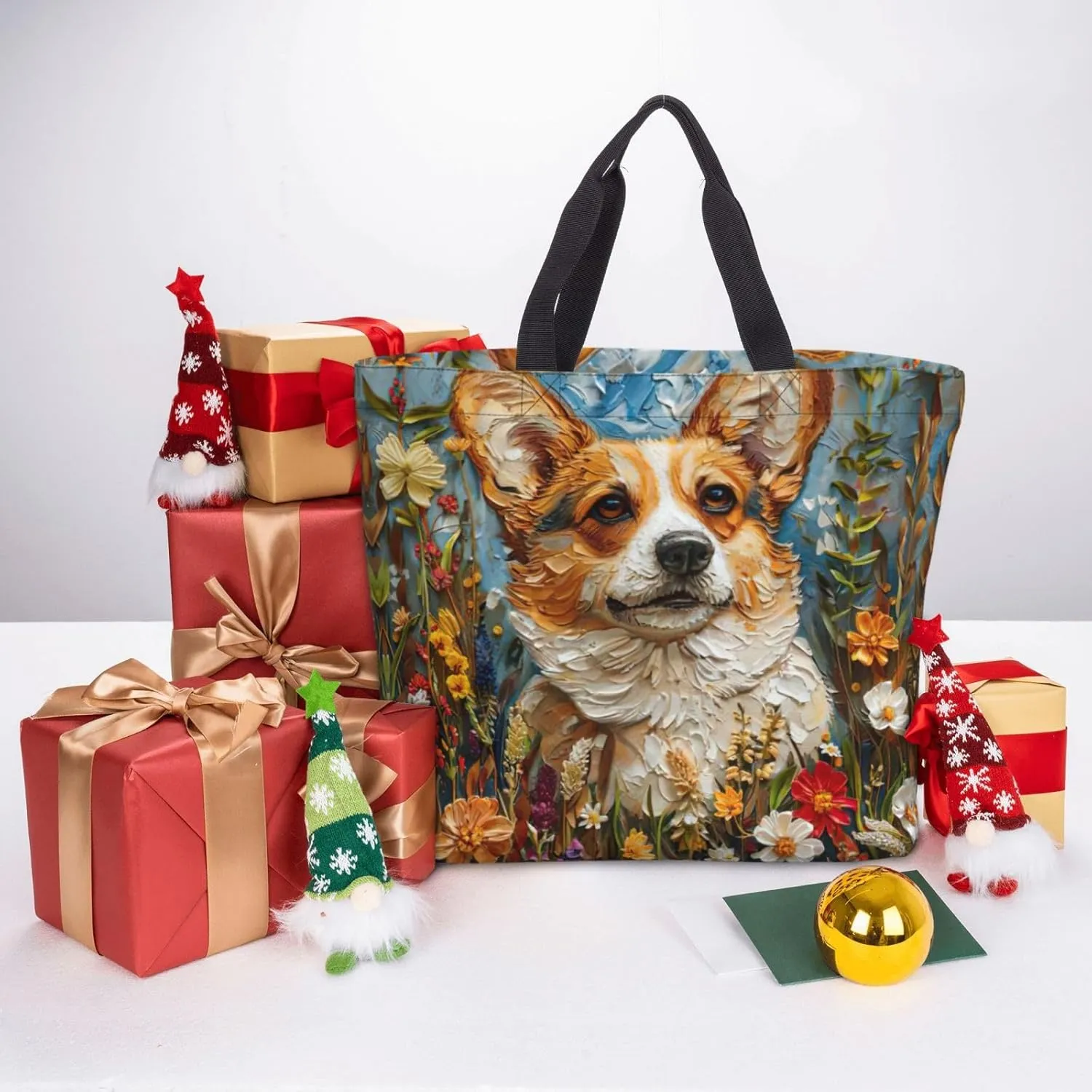 Plaid Red And Black Print Tote Bags Reusable Grocery Bag Shoulde Bag Handbag For Office Shopping Travel Women