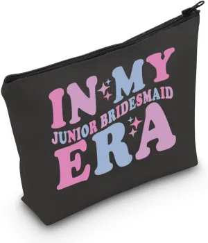 PLITI Junior Bridesmaid Gift Wedding Party Gift Bridal Shower Gift In My Junior Bridesmaid Er Makeup Bag From Bride (Junior Bridesmaid Er bagbl)