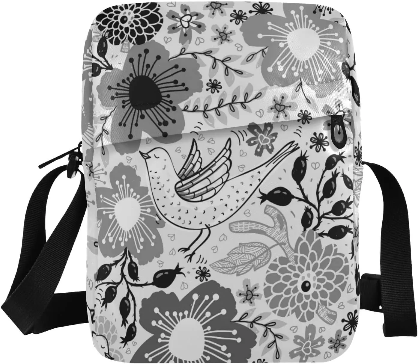 Poeticcity Crossbody Phone Bag, Small Messenger Shoulder Bag, Cash Handbag Wallet Purse