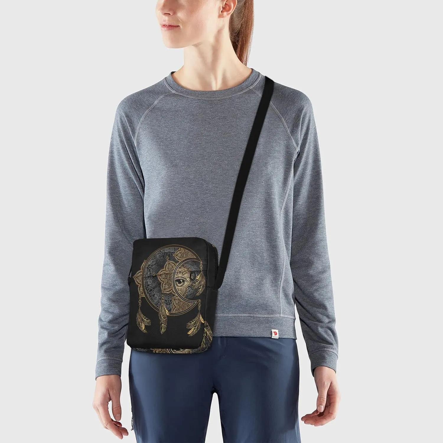 Poeticcity Crossbody Phone Bag, Small Messenger Shoulder Bag, Cash Handbag Wallet Purse