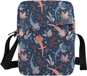 Poeticcity Crossbody Phone Bag, Small Messenger Shoulder Bag, Cash Handbag Wallet Purse