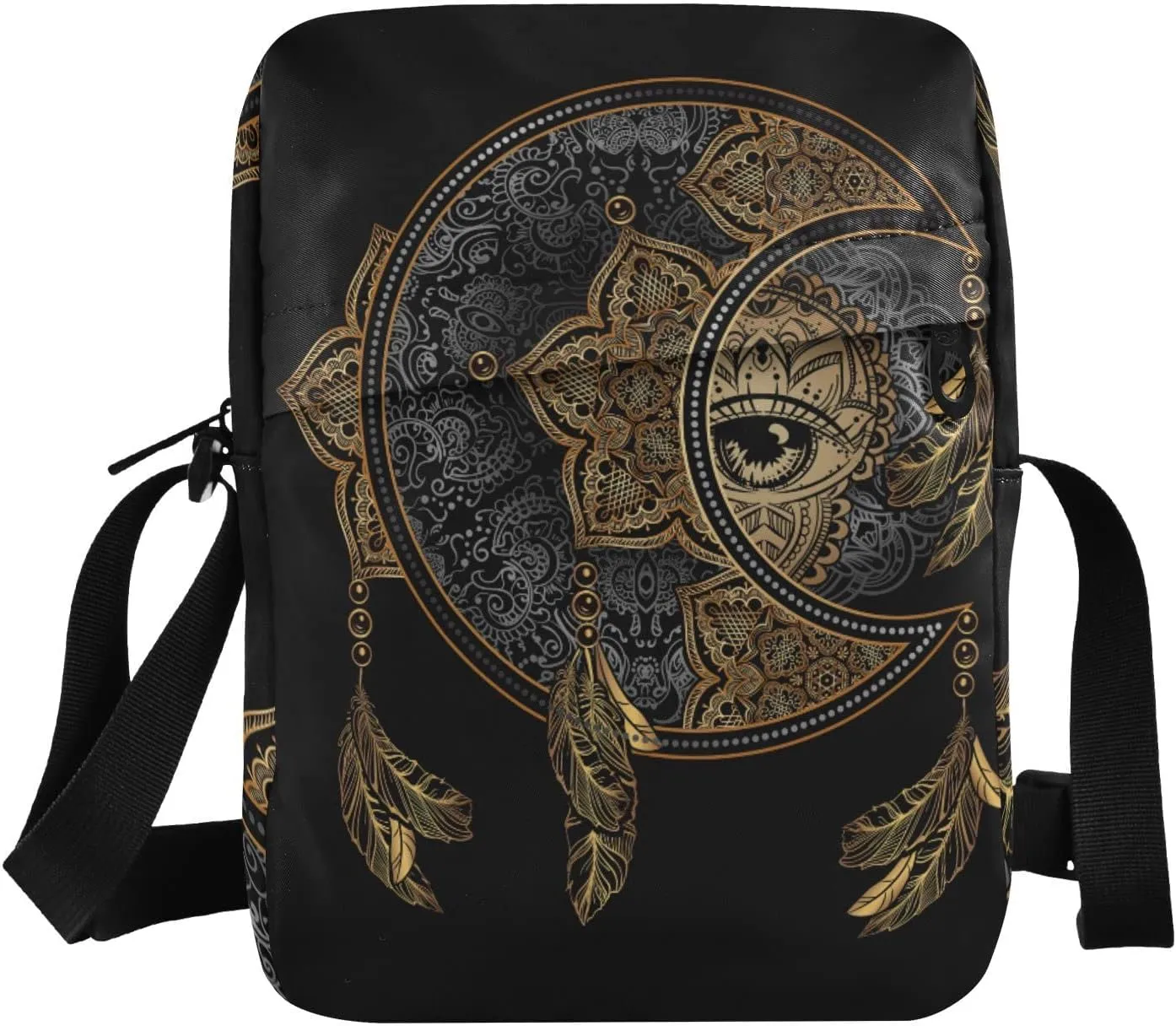 Poeticcity Crossbody Phone Bag, Small Messenger Shoulder Bag, Cash Handbag Wallet Purse