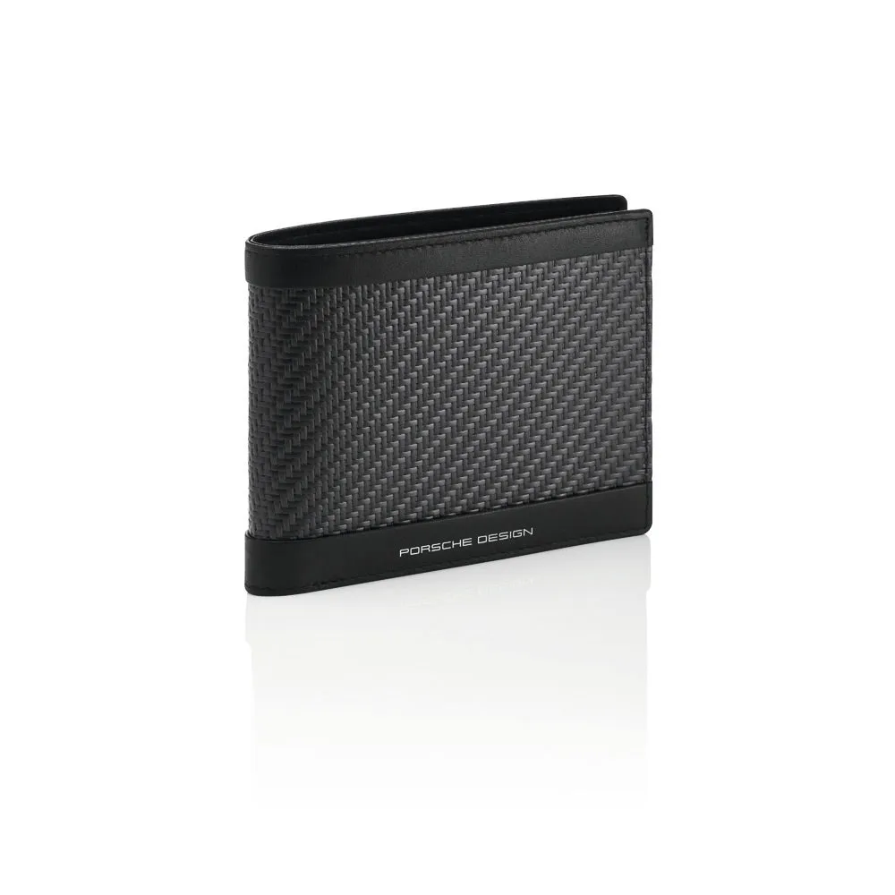 PORSCHE DESIGN by Bric's CARBON Wallet 4 CC Coin Case (Black)