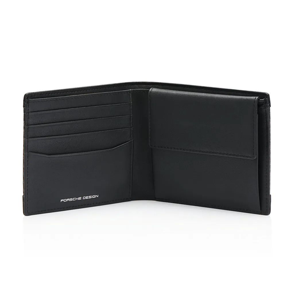 PORSCHE DESIGN by Bric's CARBON Wallet 4 CC Coin Case (Black)