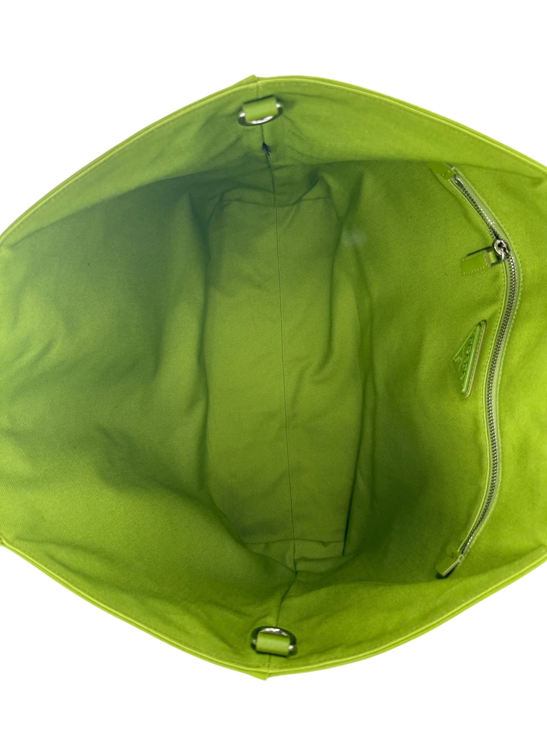 Prada Lime Green Large Tote