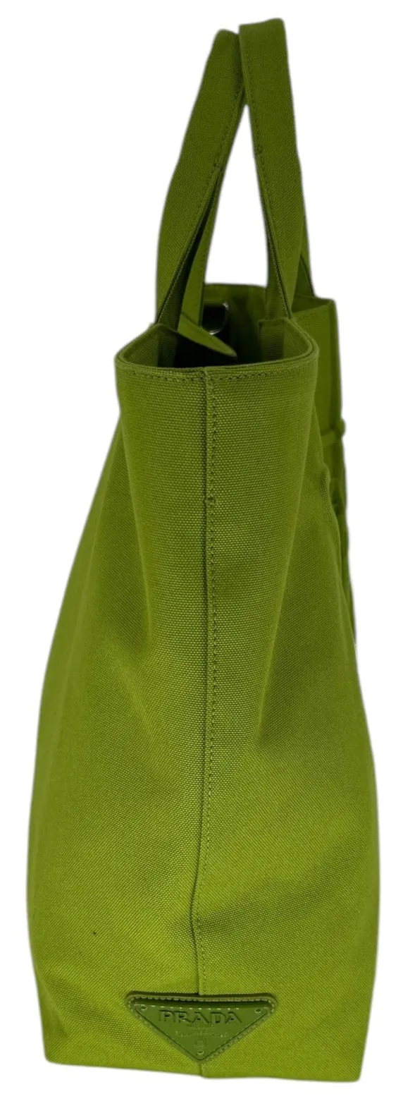 Prada Lime Green Large Tote