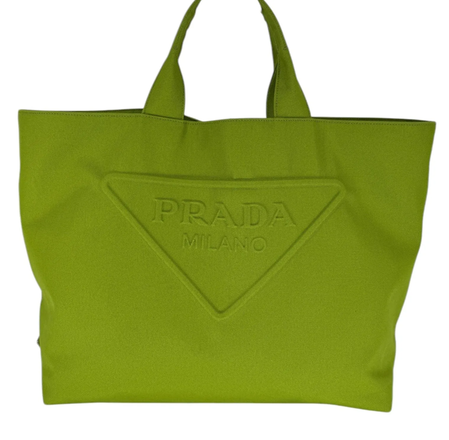 Prada Lime Green Large Tote