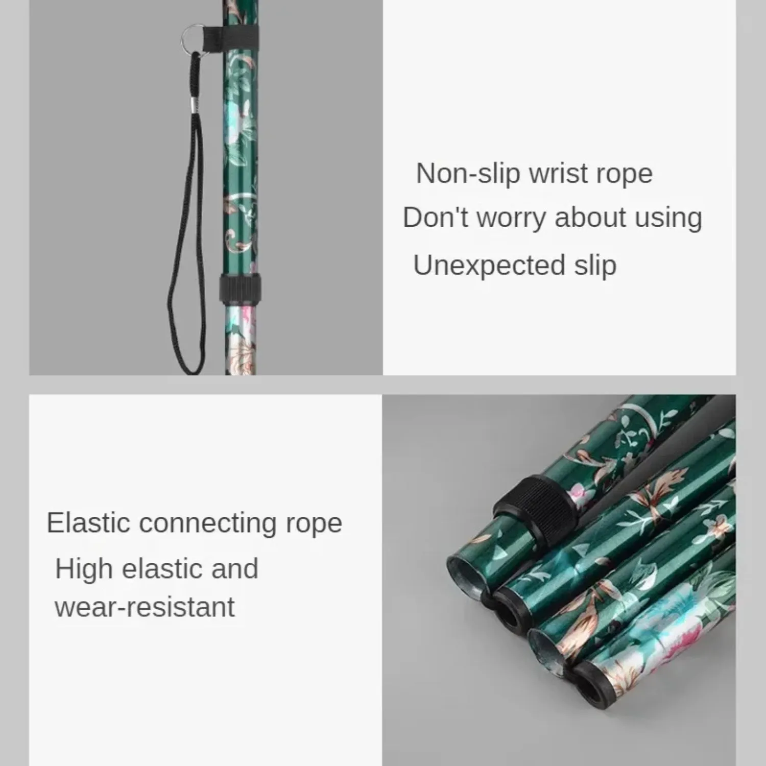 Premium Carbon Fiber Trekking Poles – Lightweight, Collapsible Telescopic Walking & Hiking Stick for Climbing, 2-Piece Set, Adjustable Length, Durable & Portable