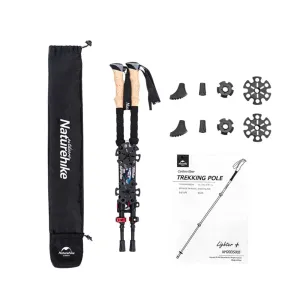 Premium Carbon Fiber Trekking Poles – Lightweight, Collapsible Telescopic Walking & Hiking Stick for Climbing, 2-Piece Set, Adjustable Length, Durable & Portable