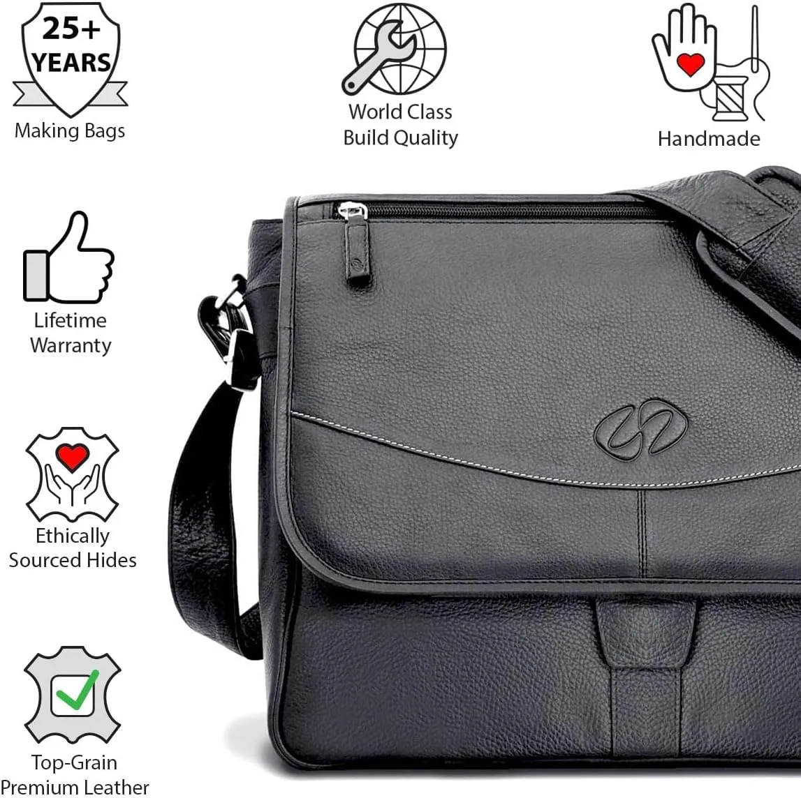 Premium Leather Messenger Bag