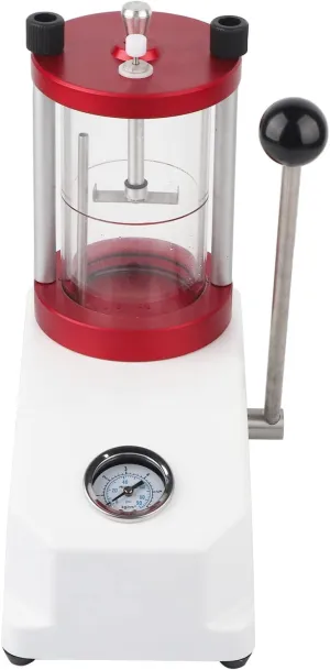 Pressure Test Machine, watertight Watch Tester, Watch Water resistant Tester with Transparent Cylinder for 2 Watches