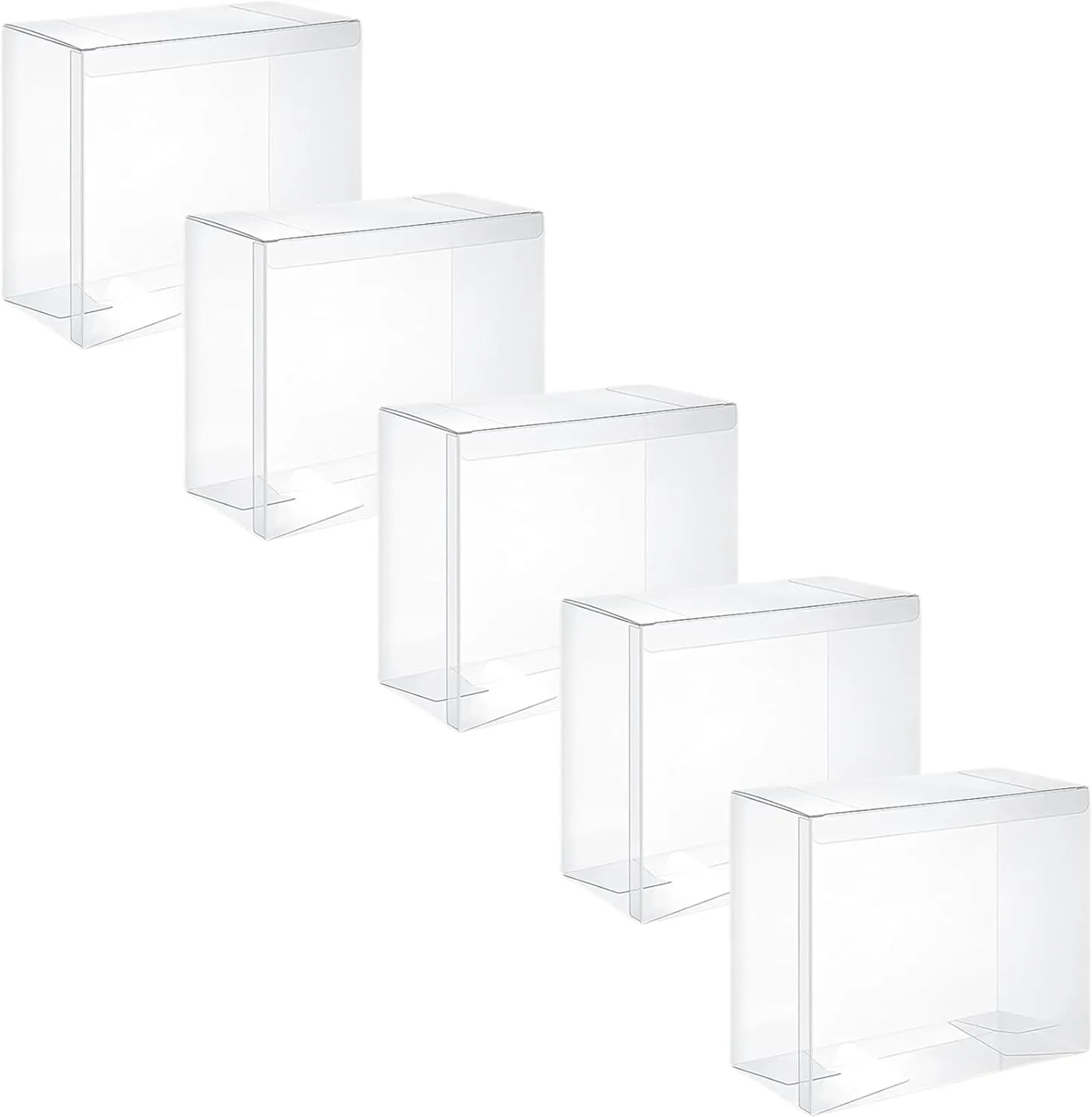 Protective Covers for Pokemon Booster Box Protective Case, 5 Pack, Clear Plastic Display Box for Collectors (5 Pack for Booster Boxes)