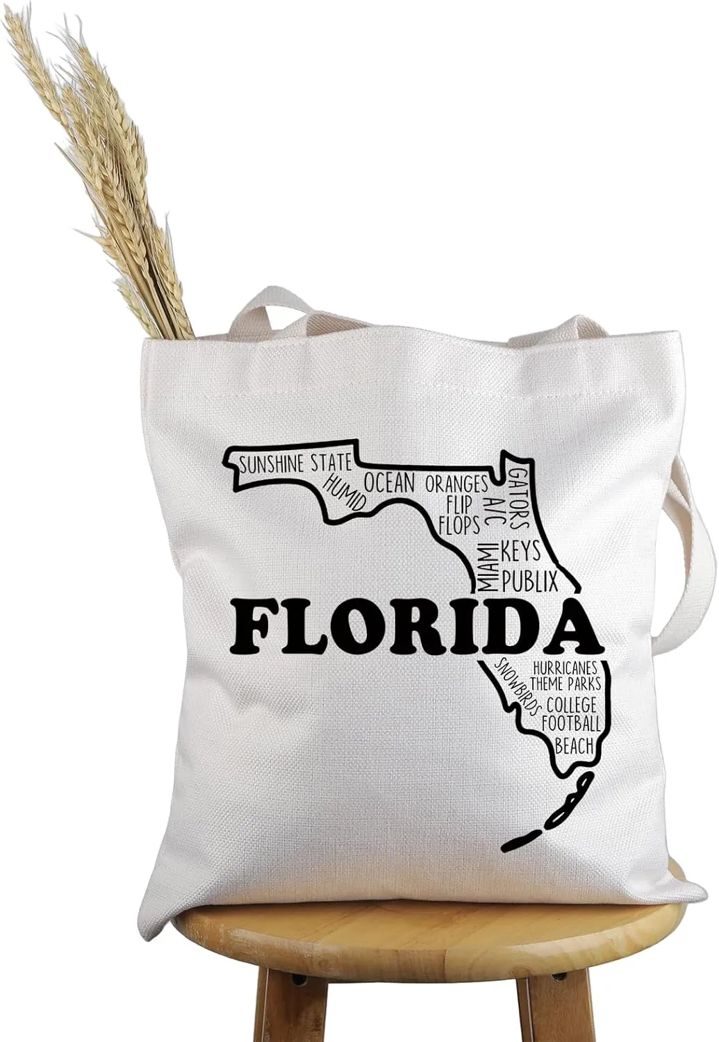 PWHAOO Florida State Souvenirs Gift Florida Travel Tote Bag Florida Home Handbag Florida Tourism Gift Florida Vacation Gift (Florida Travel T)