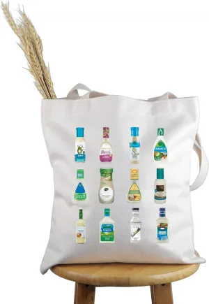 PWHAOO Ranch Lover Gift Ranch Tote Bag Salad Saucey Handbag Sauce Lover Gift Foodie Gift