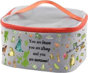 PXTIDY Frog Princess Cosmetic Case Fans Gift Movie Merchandise Faily Cartoon Tales Frog Story Makeup Organizer Bag