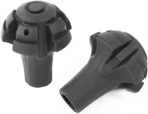Qtqgoitem Rubber Mushroom Shaped Outdoor Hiking Tip Protector Trekking Pole Cap 8pcs Black (model: 33a 389 14d 427 a46)