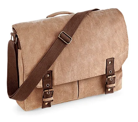 Quadra Vintage Canvas Satchel Messenger