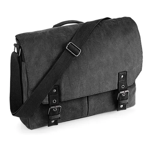 Quadra Vintage Canvas Satchel Messenger