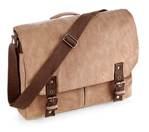 Quadra Vintage Canvas Satchel Messenger