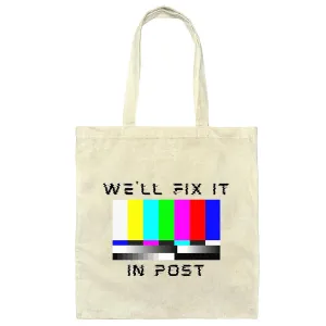 Quality Gift for Editors Perfect Post Production Present Natural White Multicolor Canvas Tote Bag