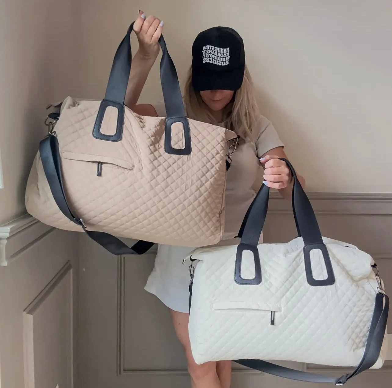 Quilted Weekender Bag