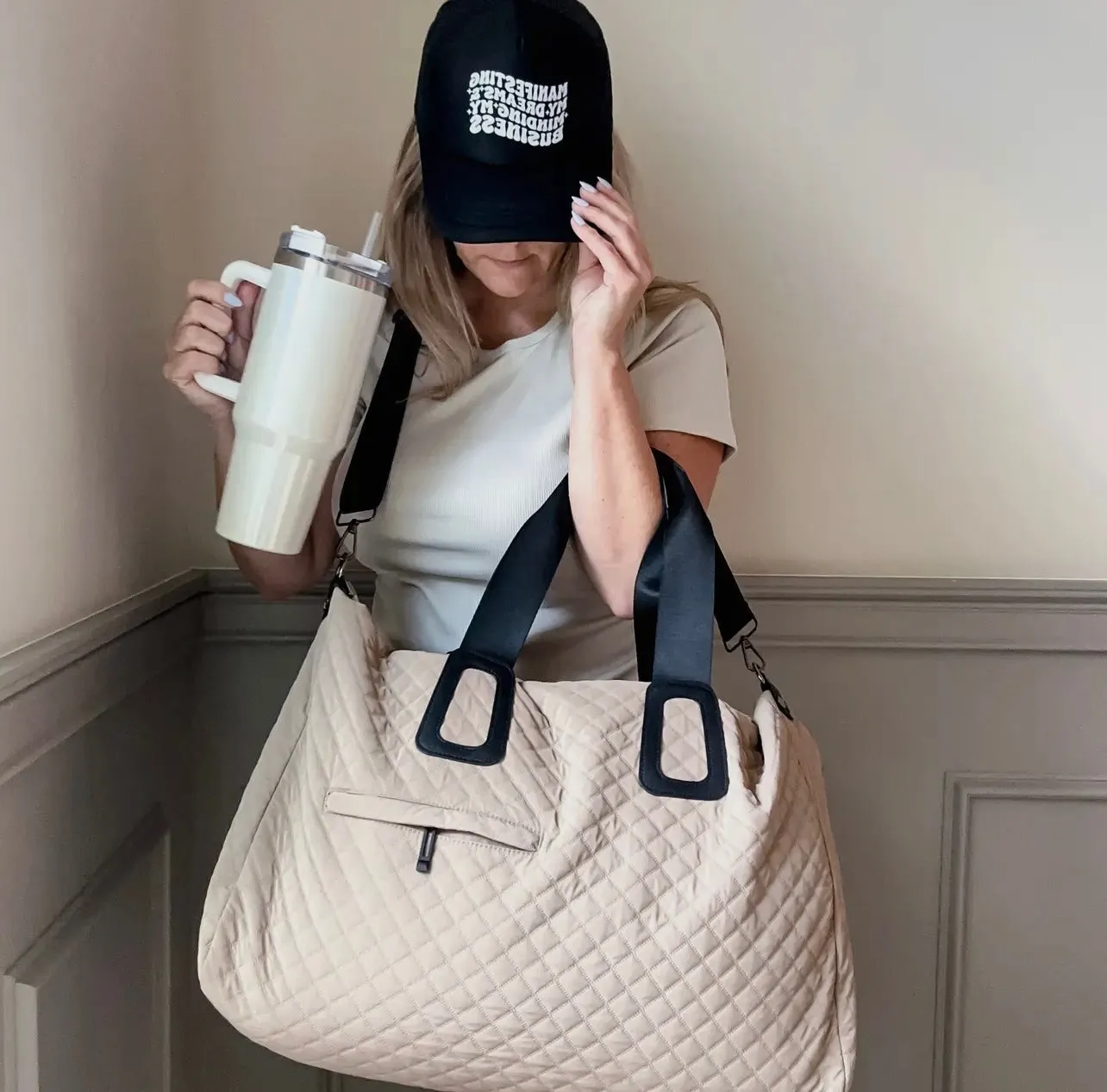 Quilted Weekender Bag