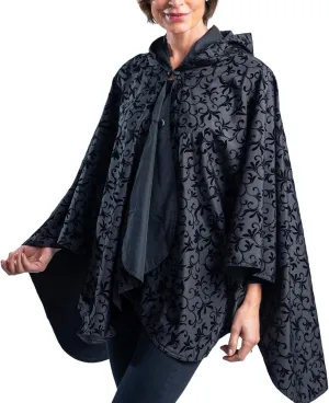 RainCaper Womens Rain Cape Poncho Coat Jacket with Hood Reversible Gorgeous Ultrasoft