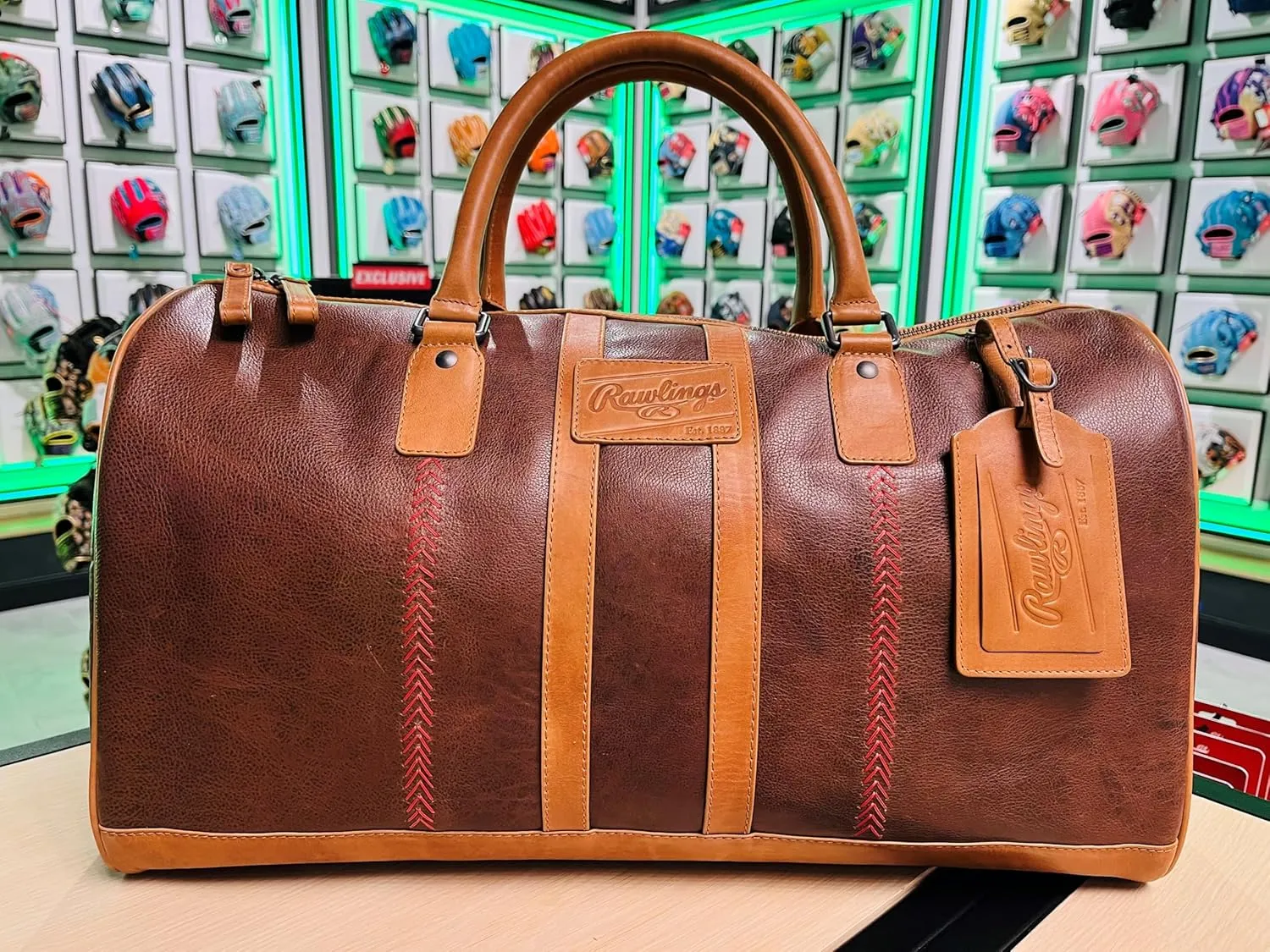 Rawlings | Men's Leather Weekender Duffle Bag Collection | Multiple Styles & Colors
