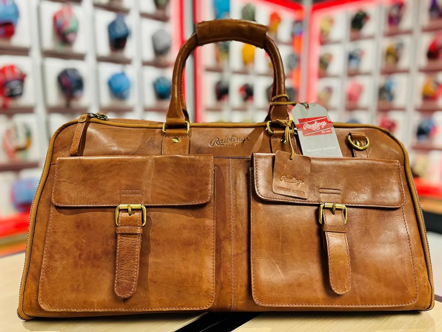 Rawlings | Men's Leather Weekender Duffle Bag Collection | Multiple Styles & Colors