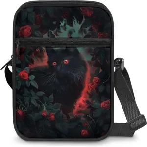 Rchsmod Small Crossbody Bag for Women Men Messenger Bag with Adjustable Strap, Sling Bag Cell Phone Purse with Zipper Closure