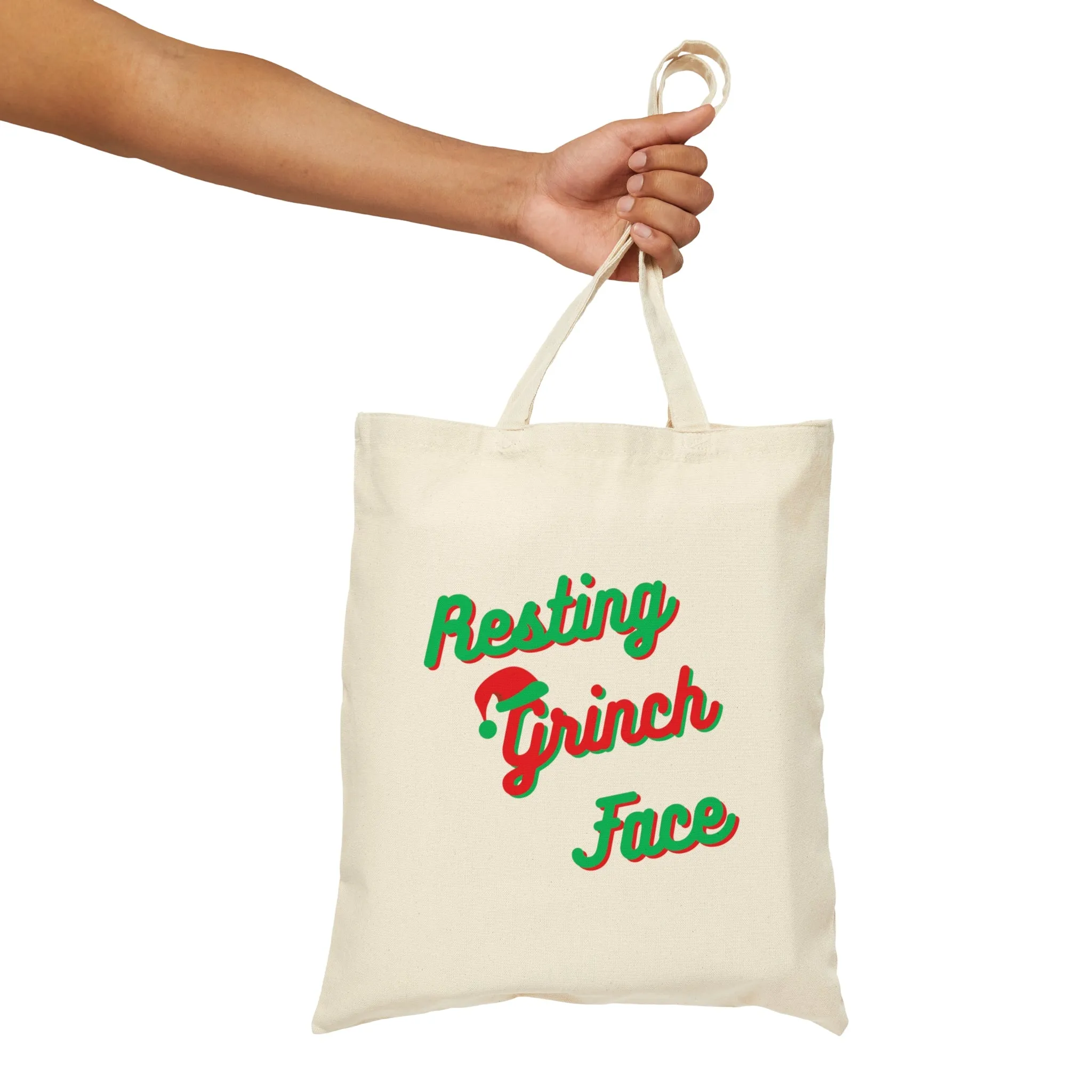 Resting Grinch Face Tote